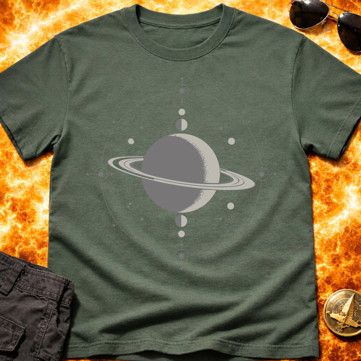 Saturn Eclipse Diagram T-Shirt product image 4