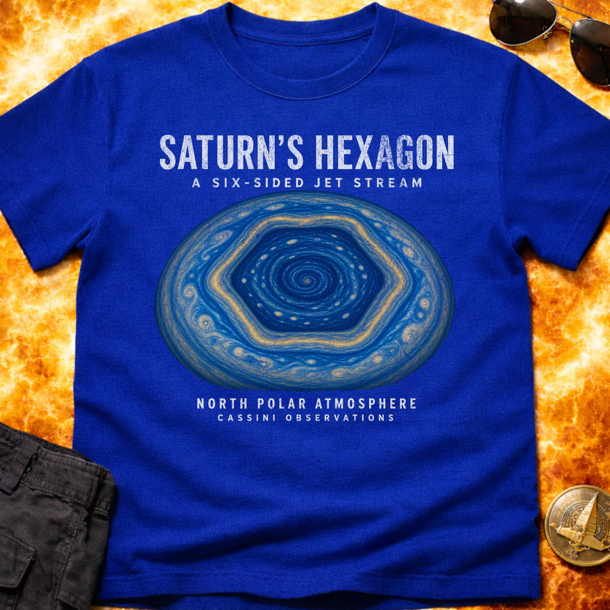 Saturn Hexagon T-Shirt product image 4