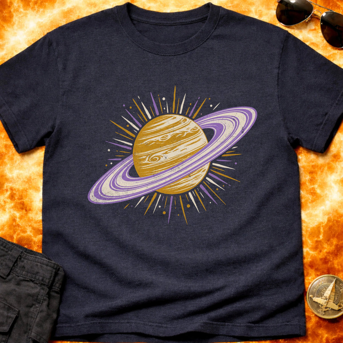 Saturn In Motion T-Shirt product image 3