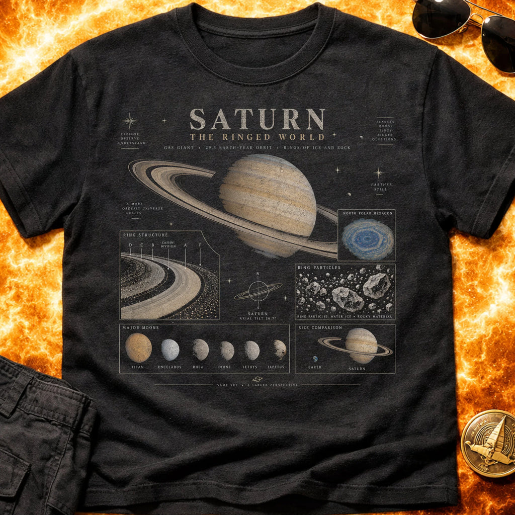 Saturn Infographic T-Shirt
