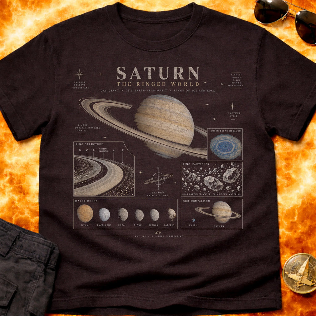 Saturn Infographic T-Shirt