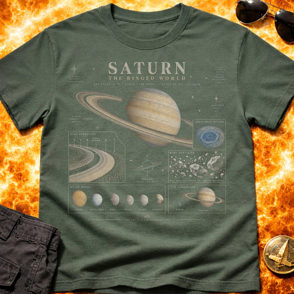 Saturn Infographic T-Shirt