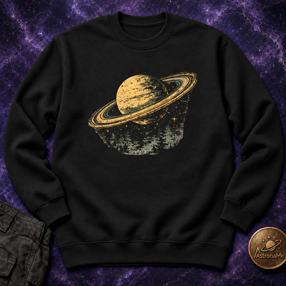 Saturn Landscape Crewneck Sweatshirt product image 1