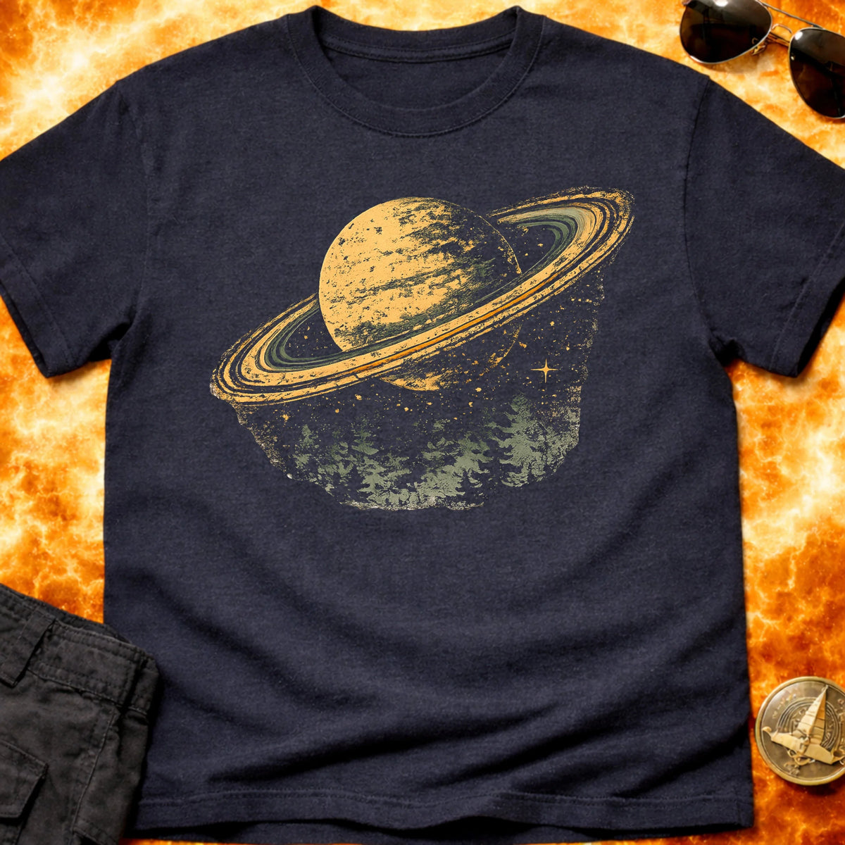 Saturn Landscape T-Shirt product image 3