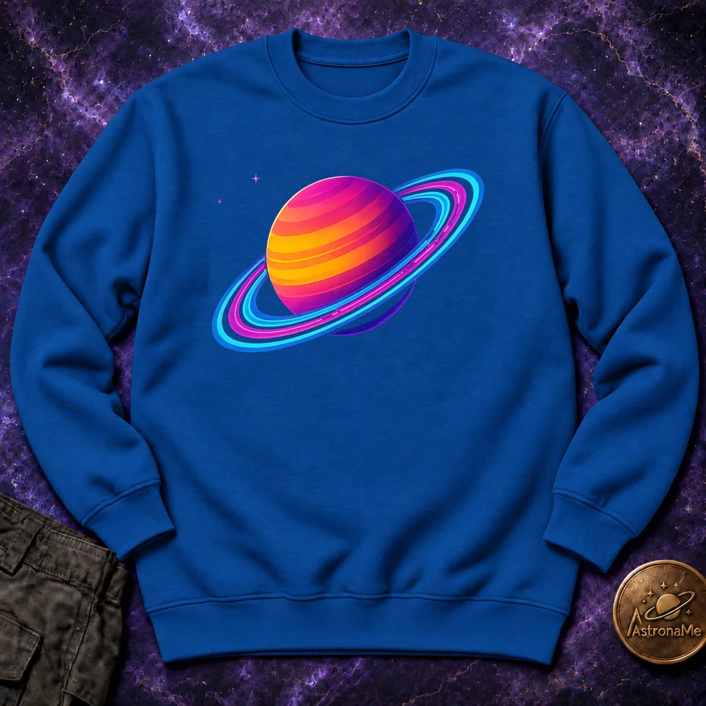 Saturn Neon Crewneck Sweatshirt product image 4