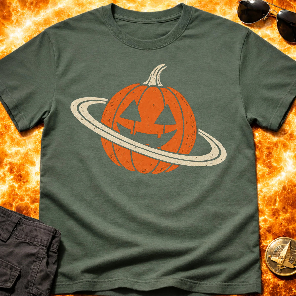 Saturn-O-Lantern T-Shirt product image 6