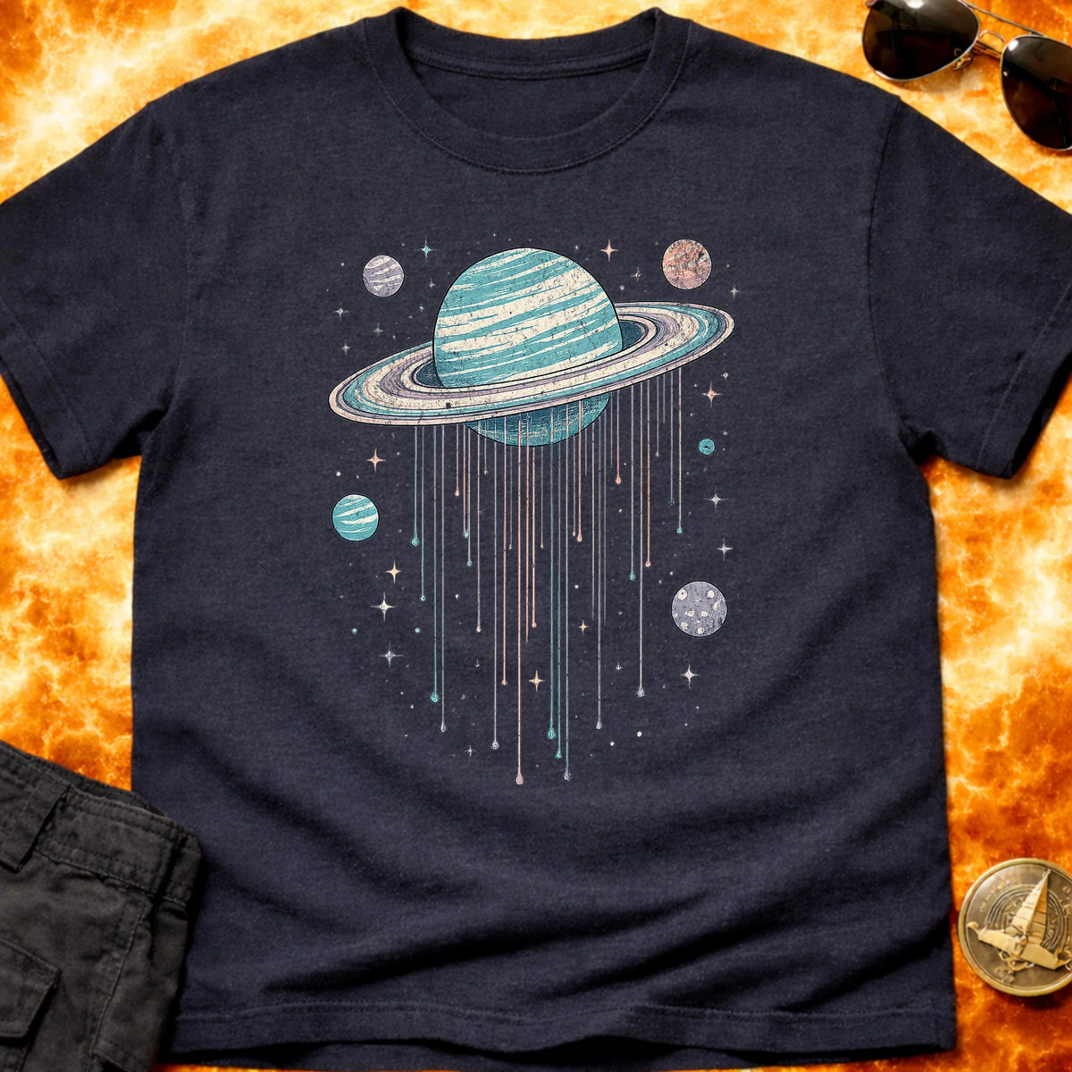 Saturn Paint Drip T-Shirt product image 5