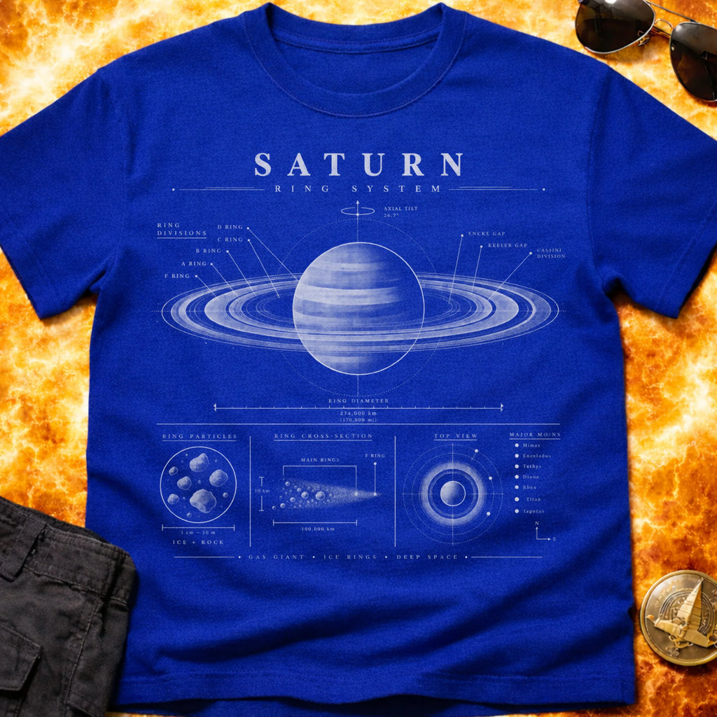Saturn Ring Schematic T-Shirt