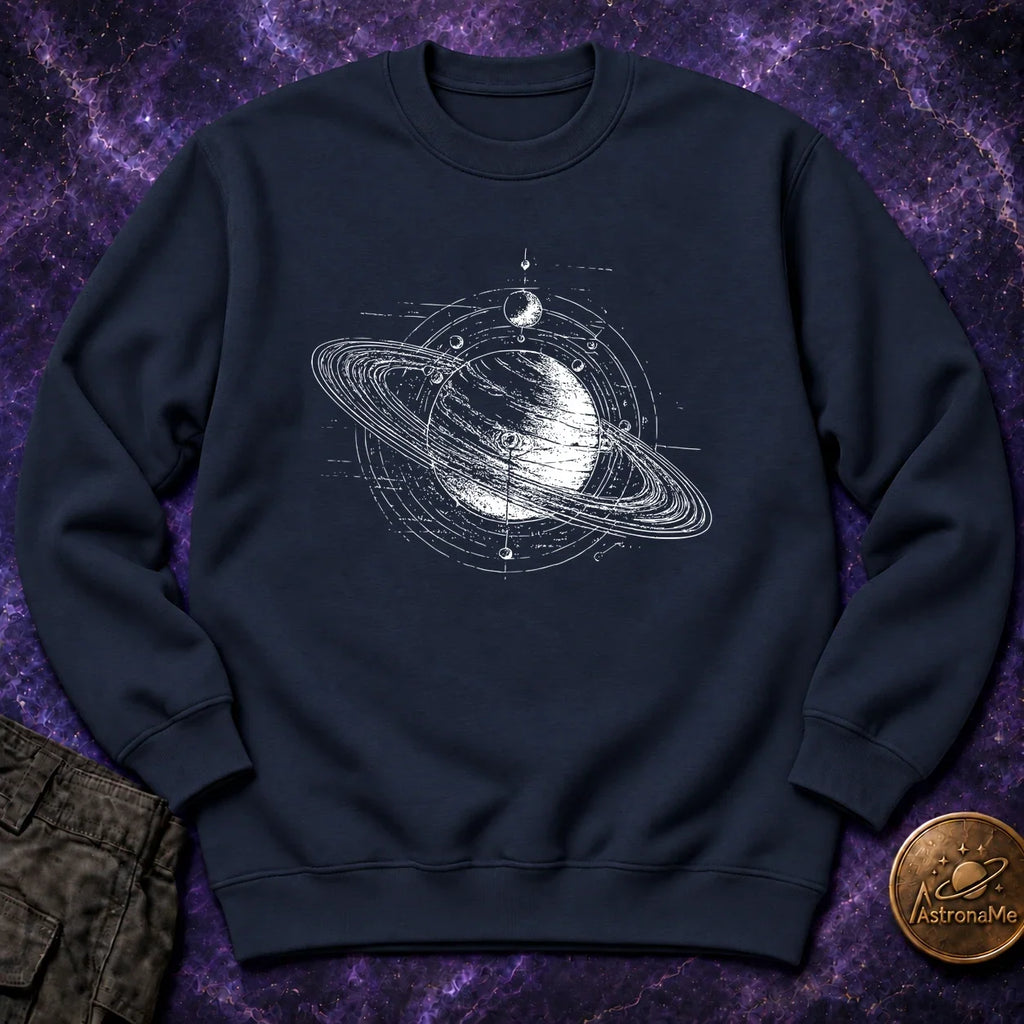 Saturn Schematic Crewneck Sweatshirt product image 1