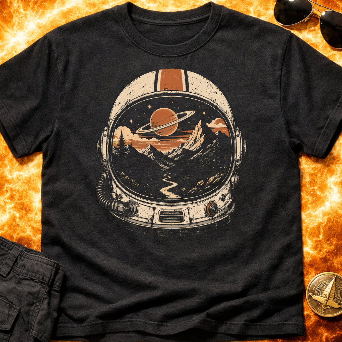 Saturn Valley Helmet T-Shirt product image 3