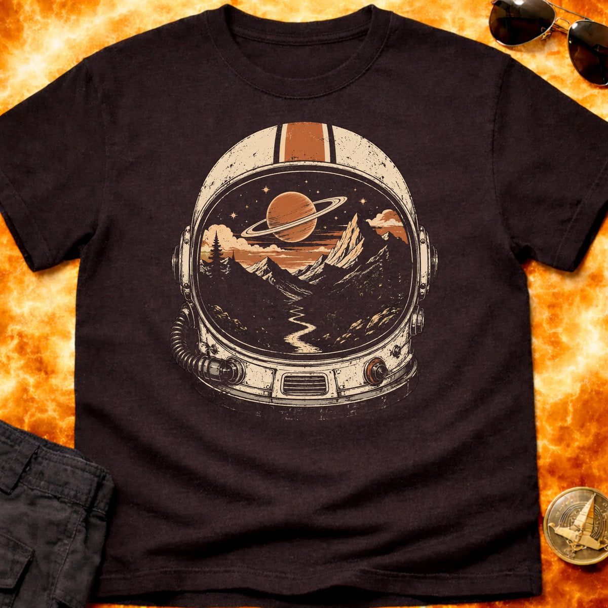 Saturn Valley Helmet T-Shirt product image 2
