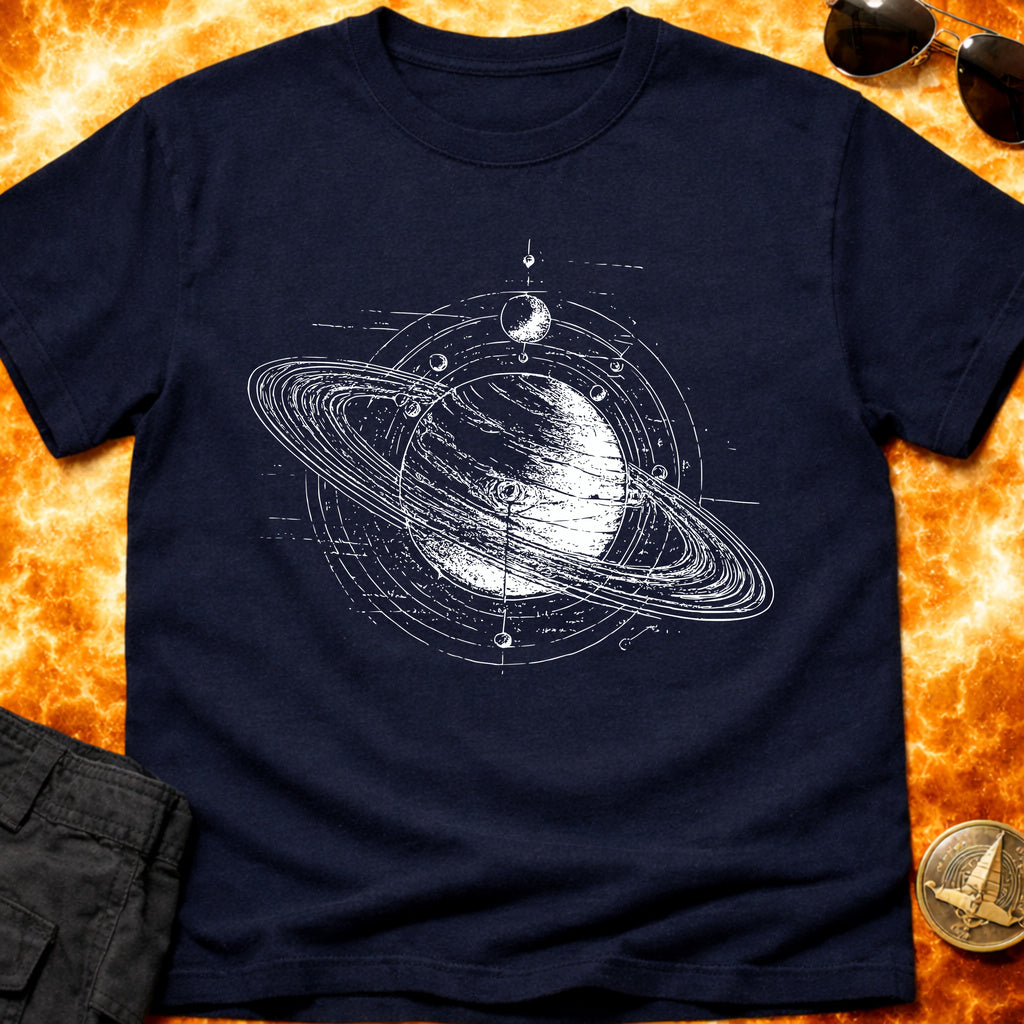 Saturn Schematic T-Shirt product image 1
