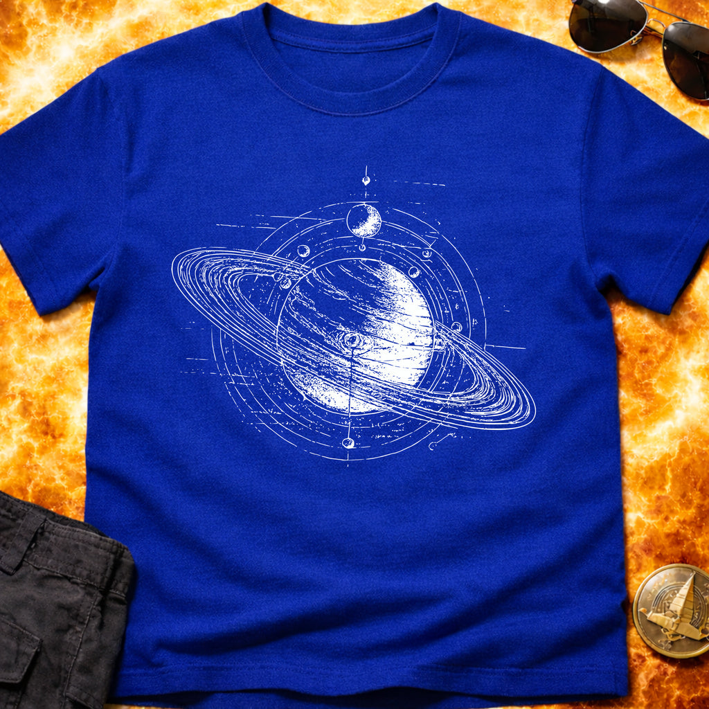 Saturn Schematic T-Shirt product image 7