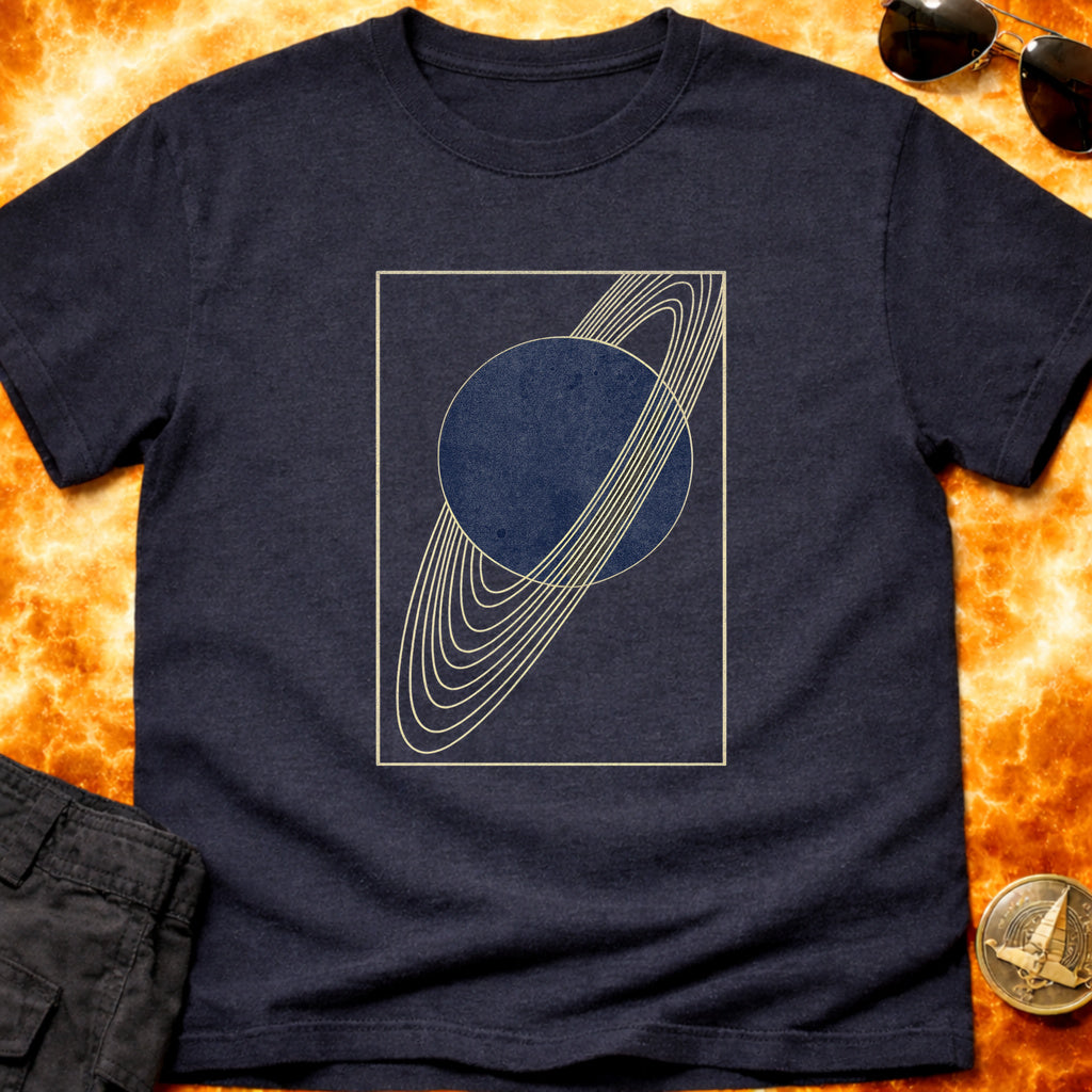 Minimal Gold Saturn T-Shirt product image 3