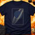 Minimal Gold Saturn T-Shirt product image 1