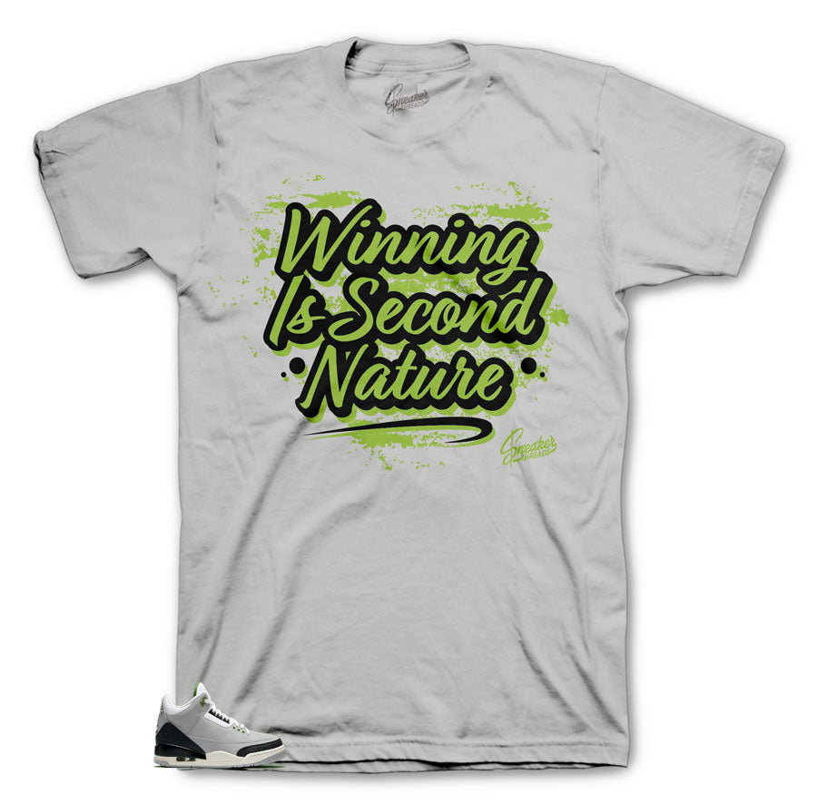 Retro 3 Chlorophyll Second Nature Shirt