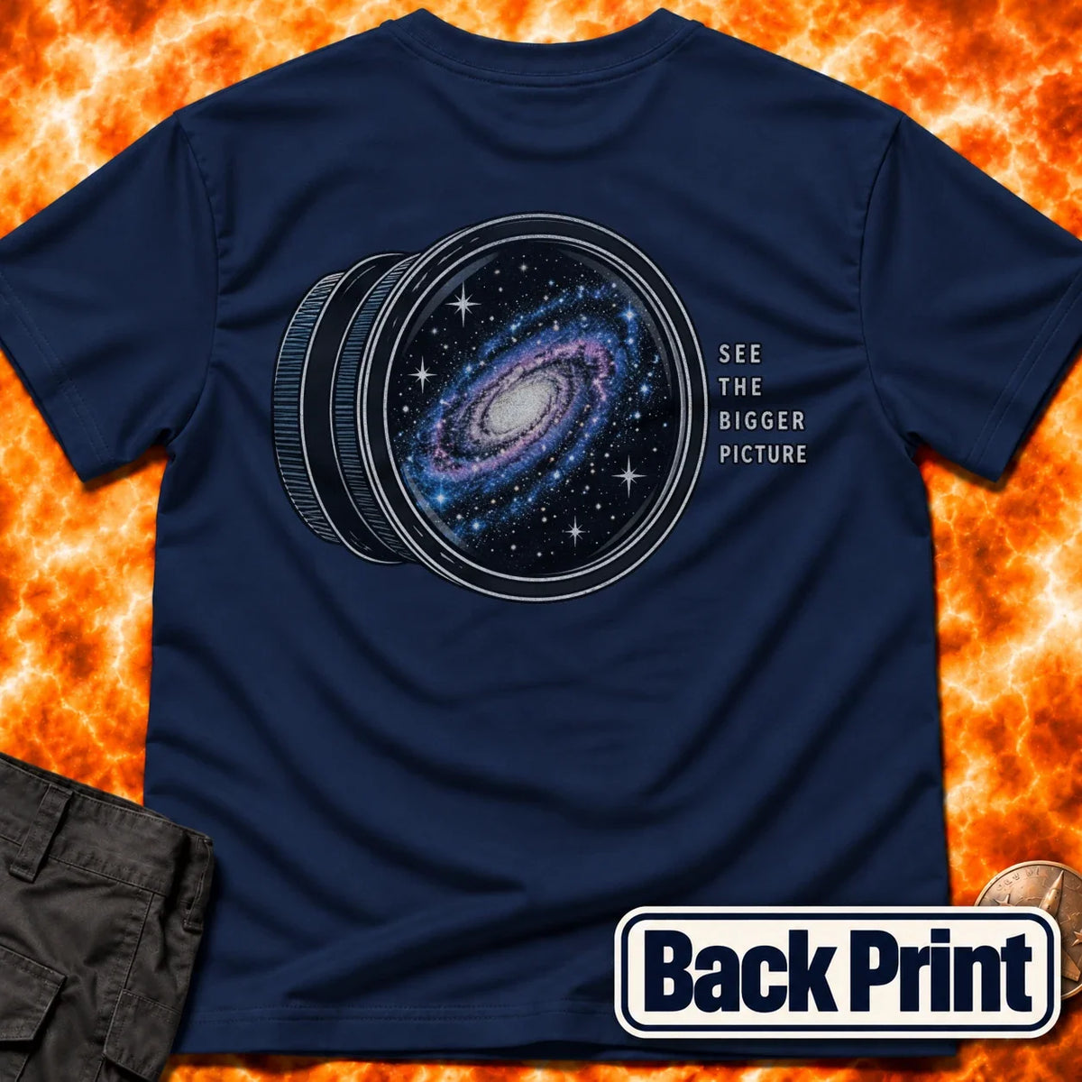 See The Bigger Picture Back Print T-Shirt product image 1