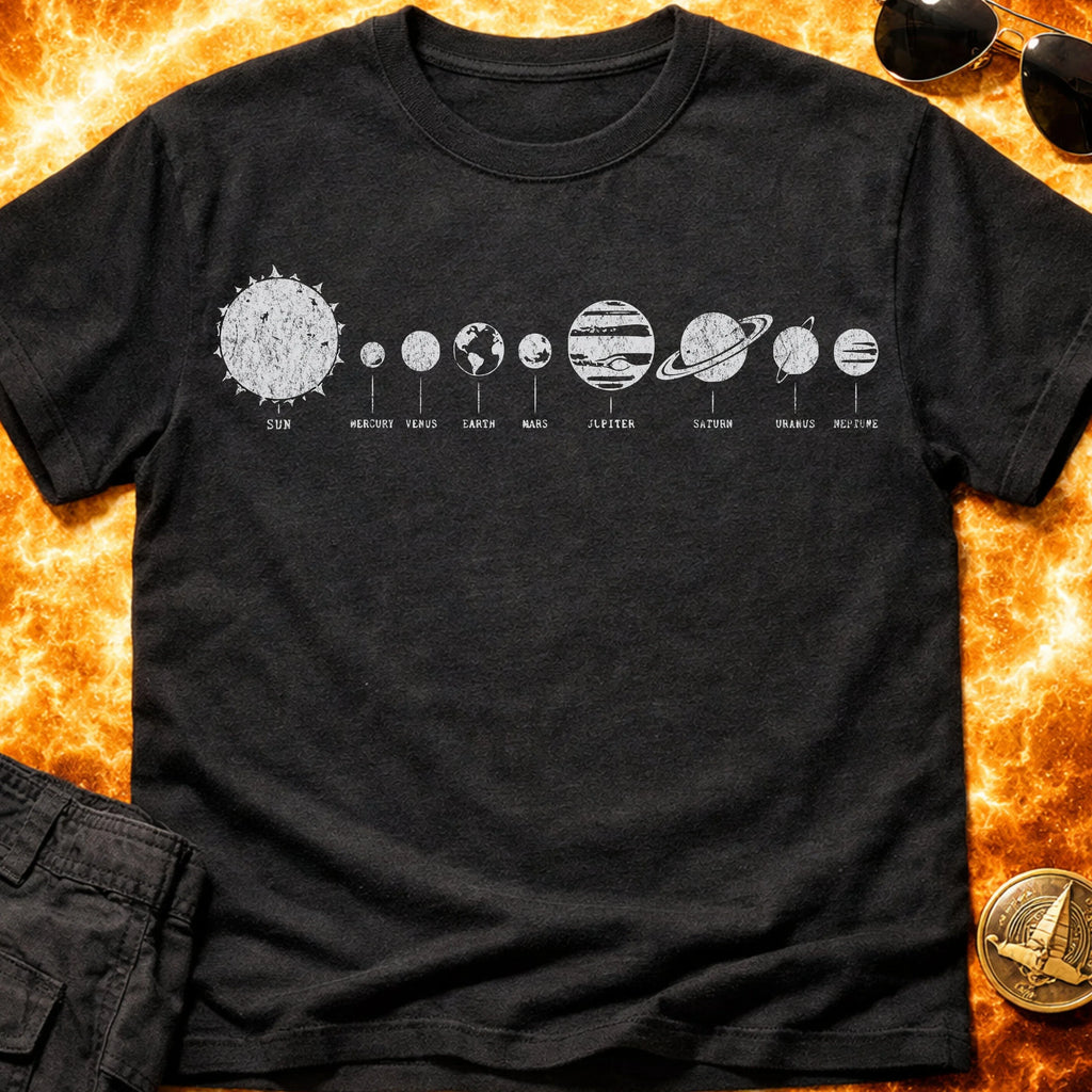 Simple Solar System Gritty T-Shirt product image 3