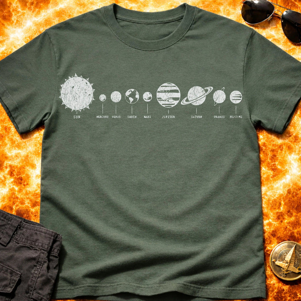 Simple Solar System Gritty T-Shirt product image 6