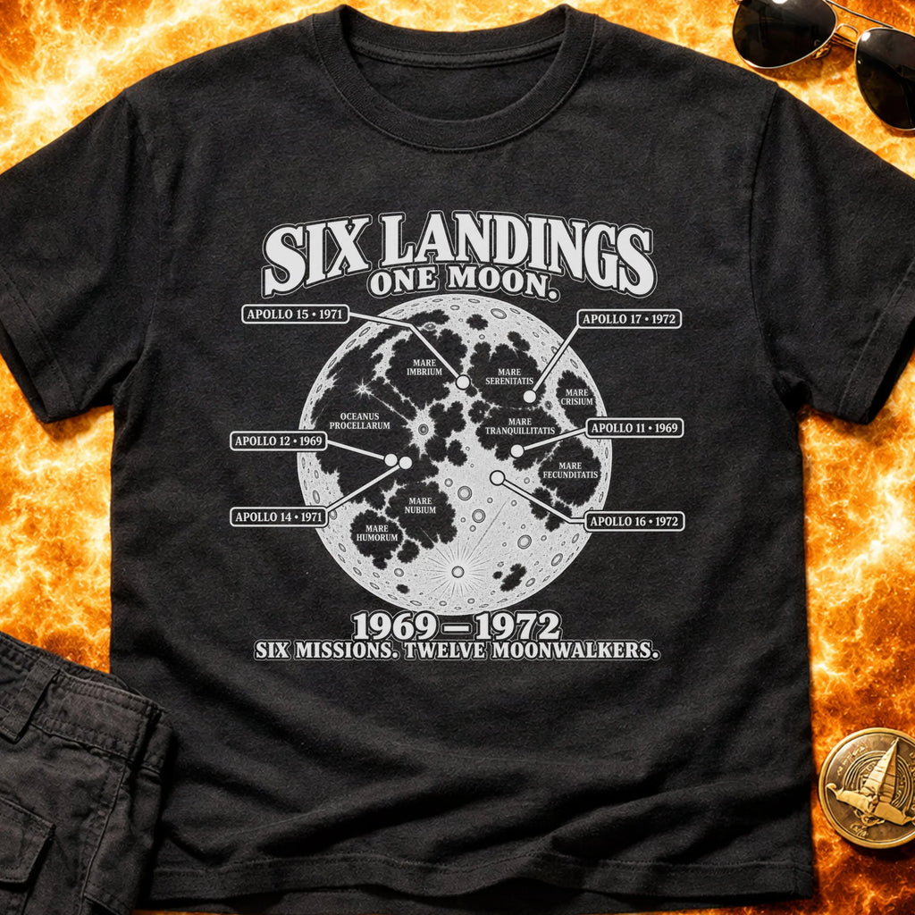Six Landings One Moon T-Shirt product image 6