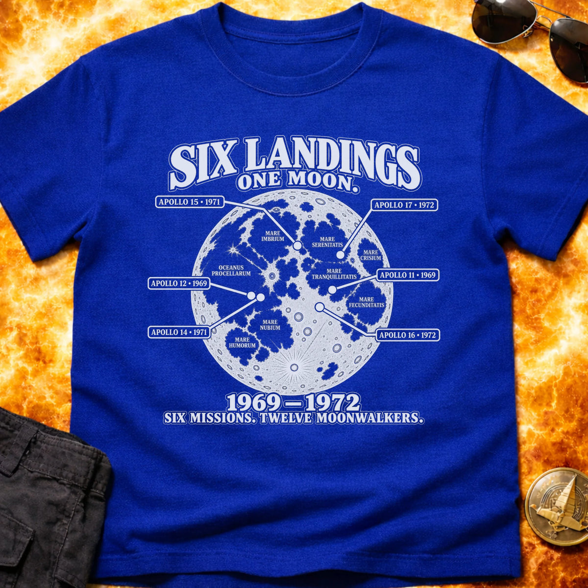Six Landings One Moon T-Shirt product image 5