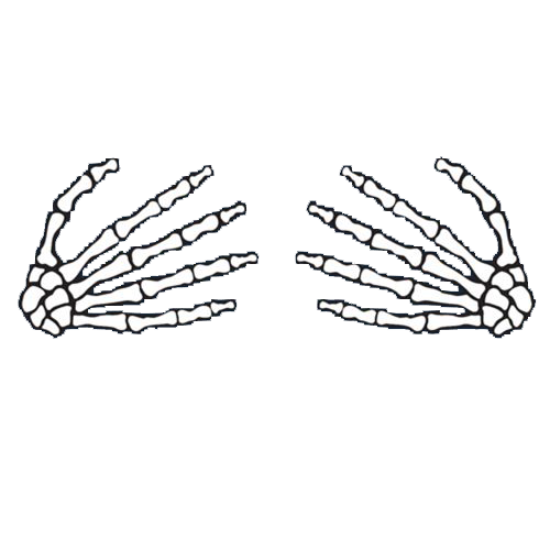 Skeleton Hands On Boobs T-Shirt product image 2