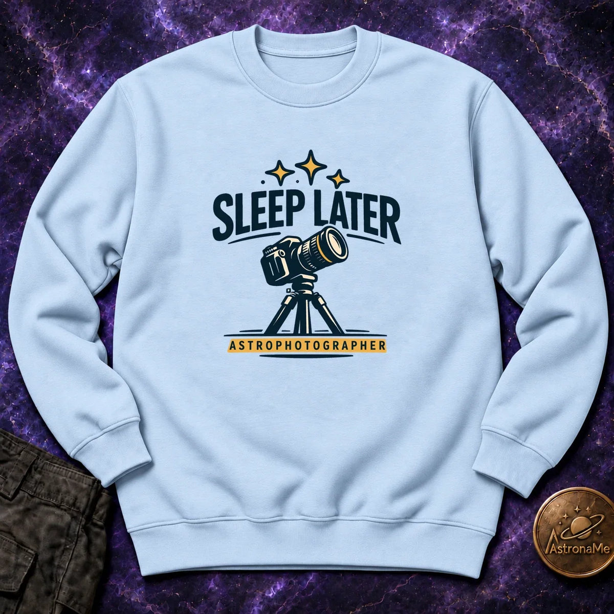 Sleep Later T-Shirt Crewneck Sweatshirt product image 2