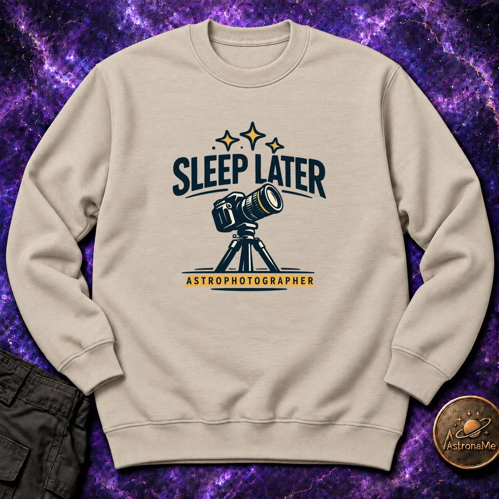 Sleep Later T-Shirt Crewneck Sweatshirt product image 1
