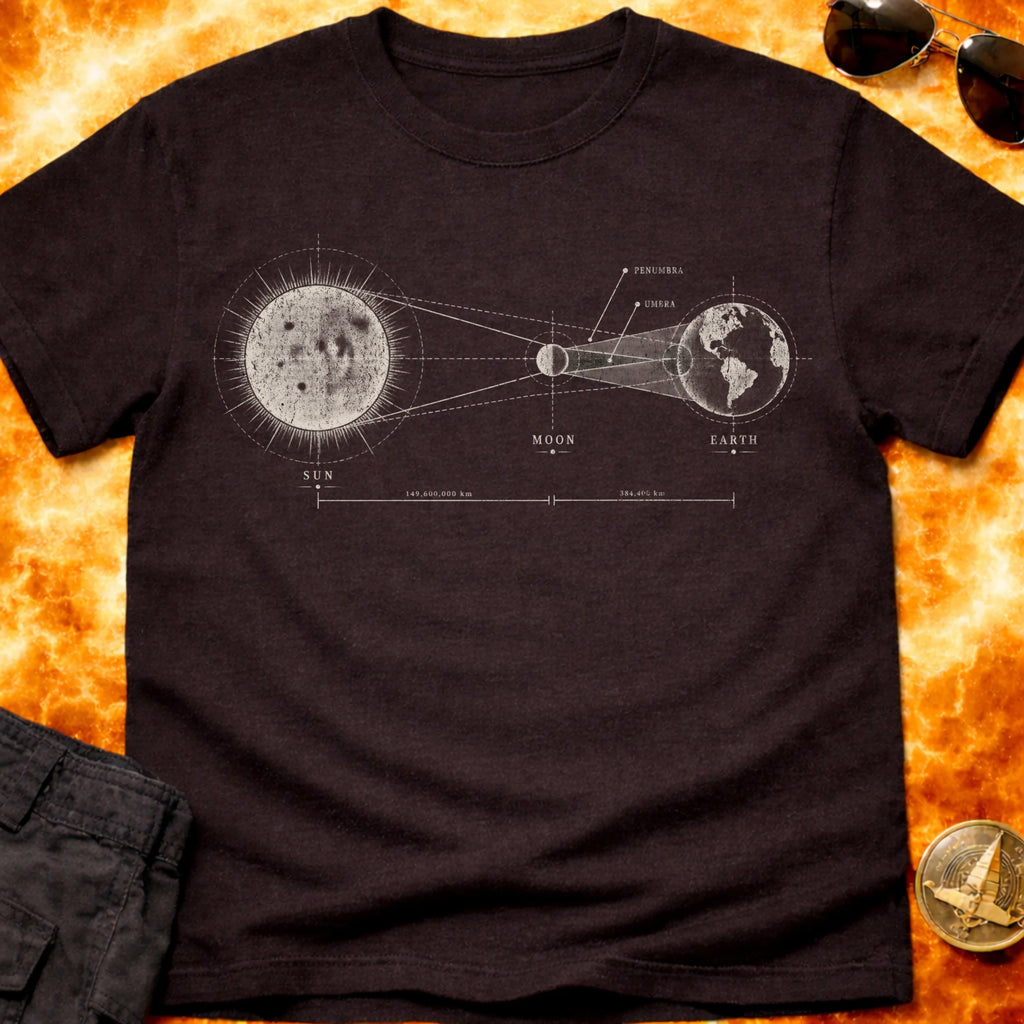 Solar Eclipse Diagram T-Shirt product image 3