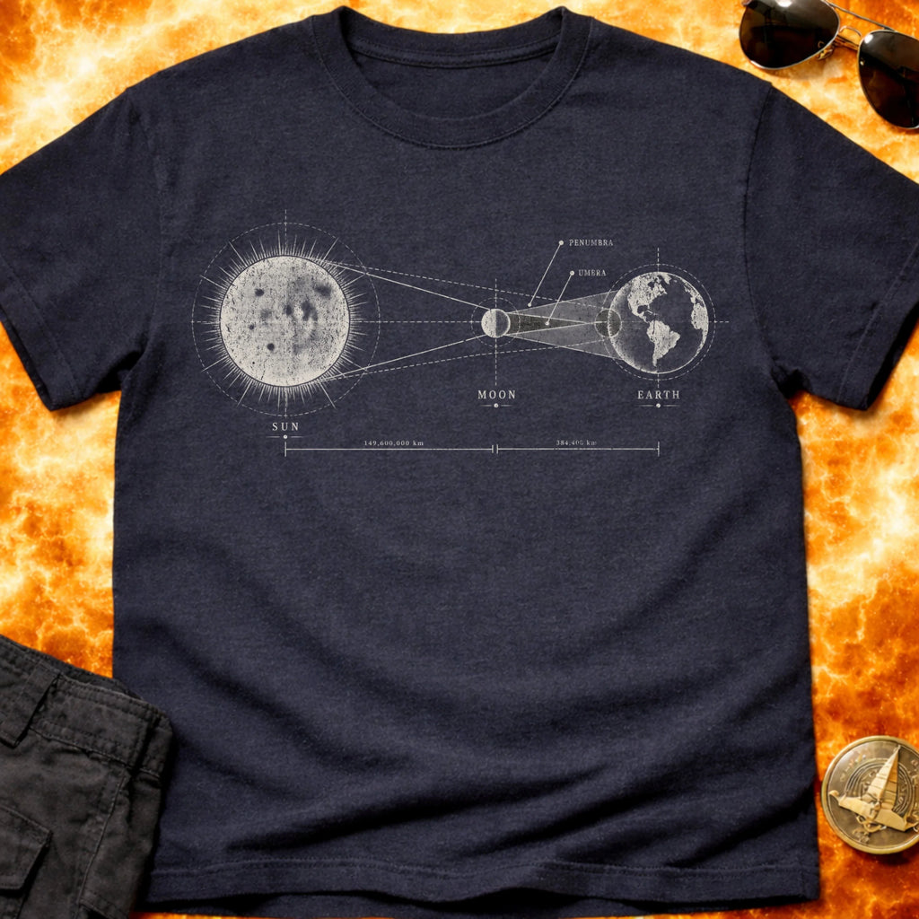 Solar Eclipse Diagram T-Shirt product image 4