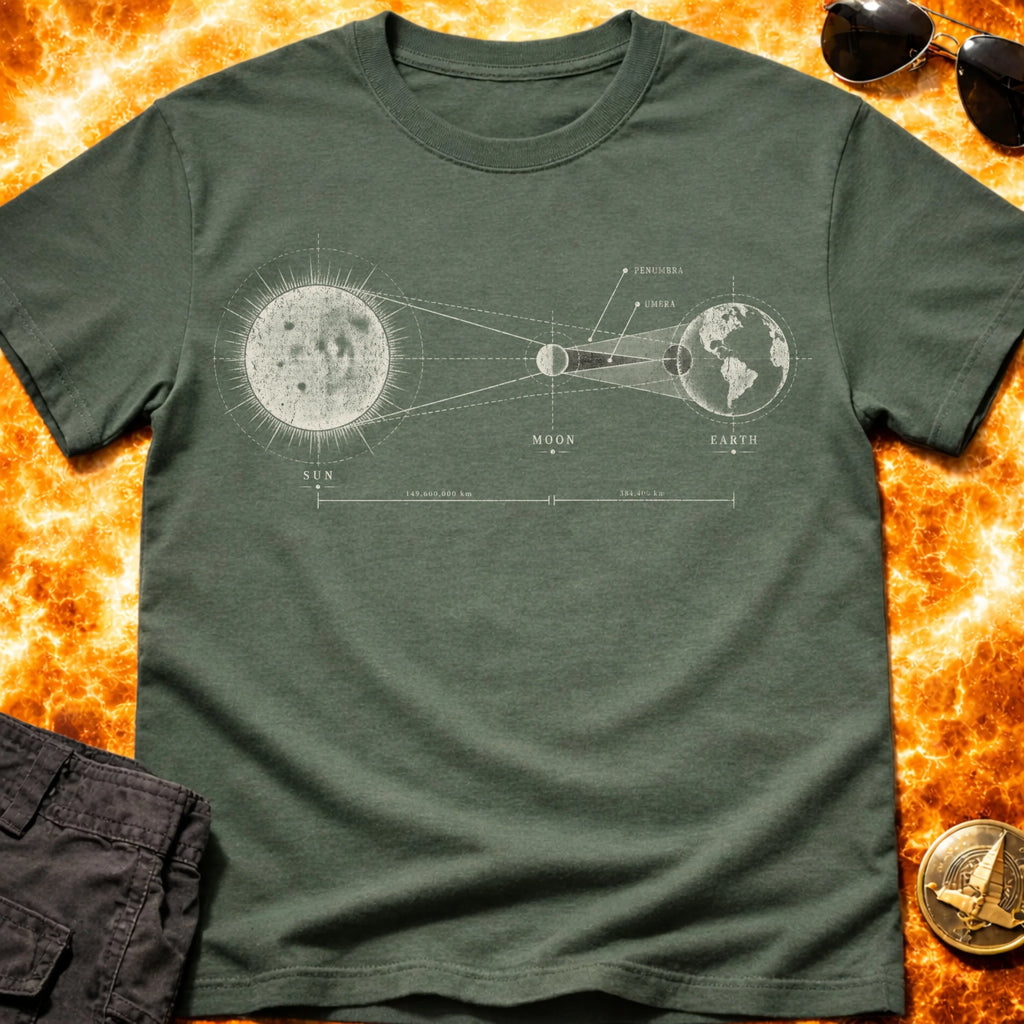 Solar Eclipse Diagram T-Shirt product image 1