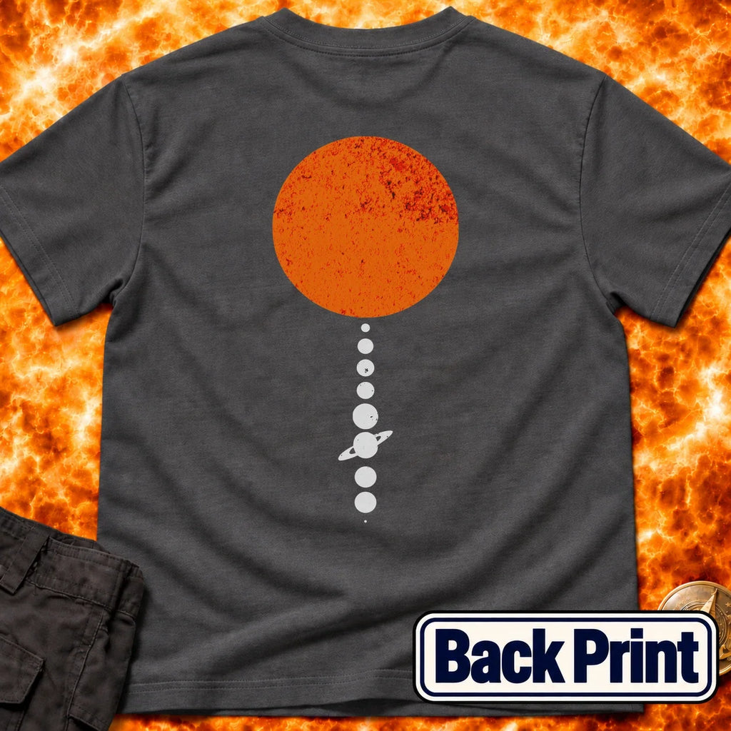 Solar System Alignment Back Print T-Shirt product image 6