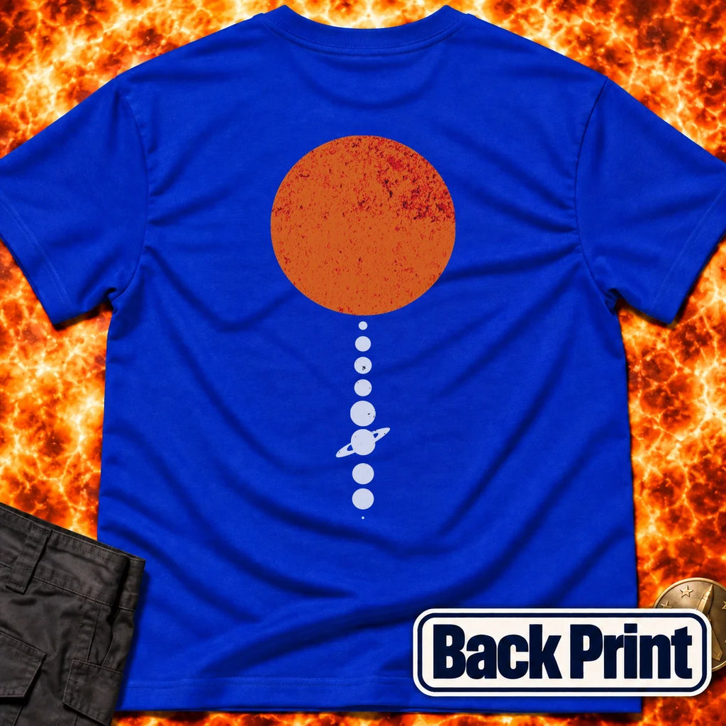Solar System Alignment Back Print T-Shirt product image 3