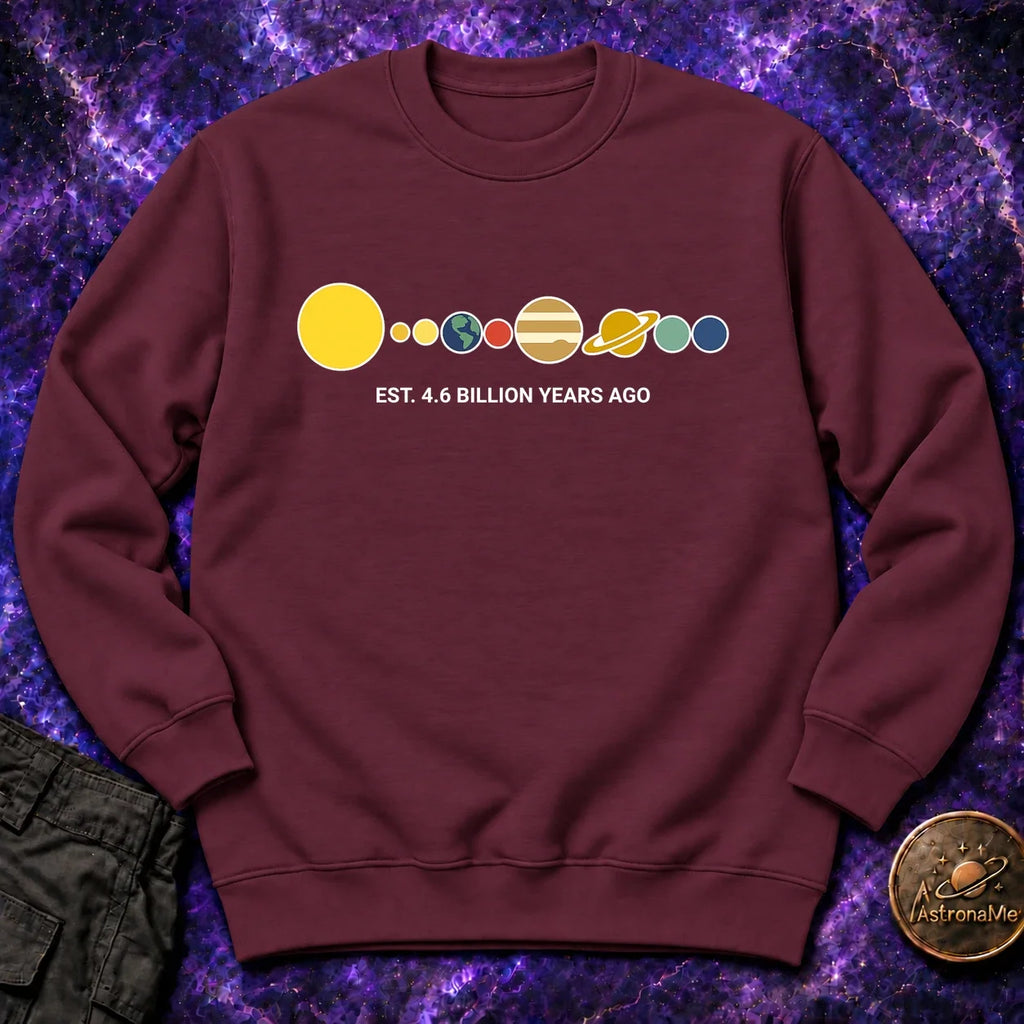 Solar System Est 46 Billion Years Ago Crewneck Sweatshirt product image 2