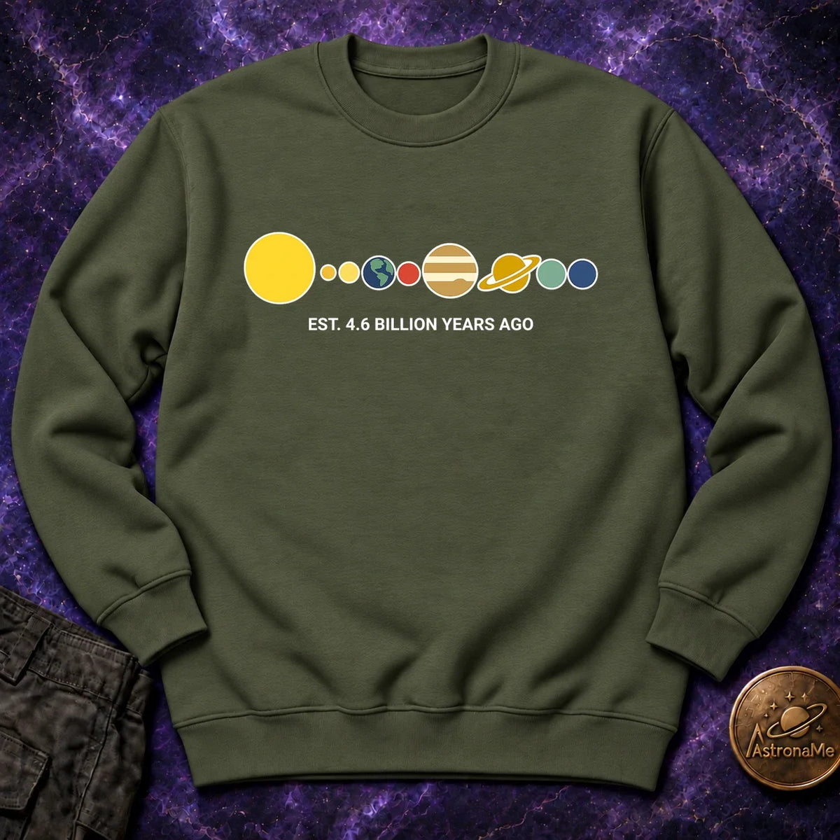 Solar System Est 46 Billion Years Ago Crewneck Sweatshirt product image 1