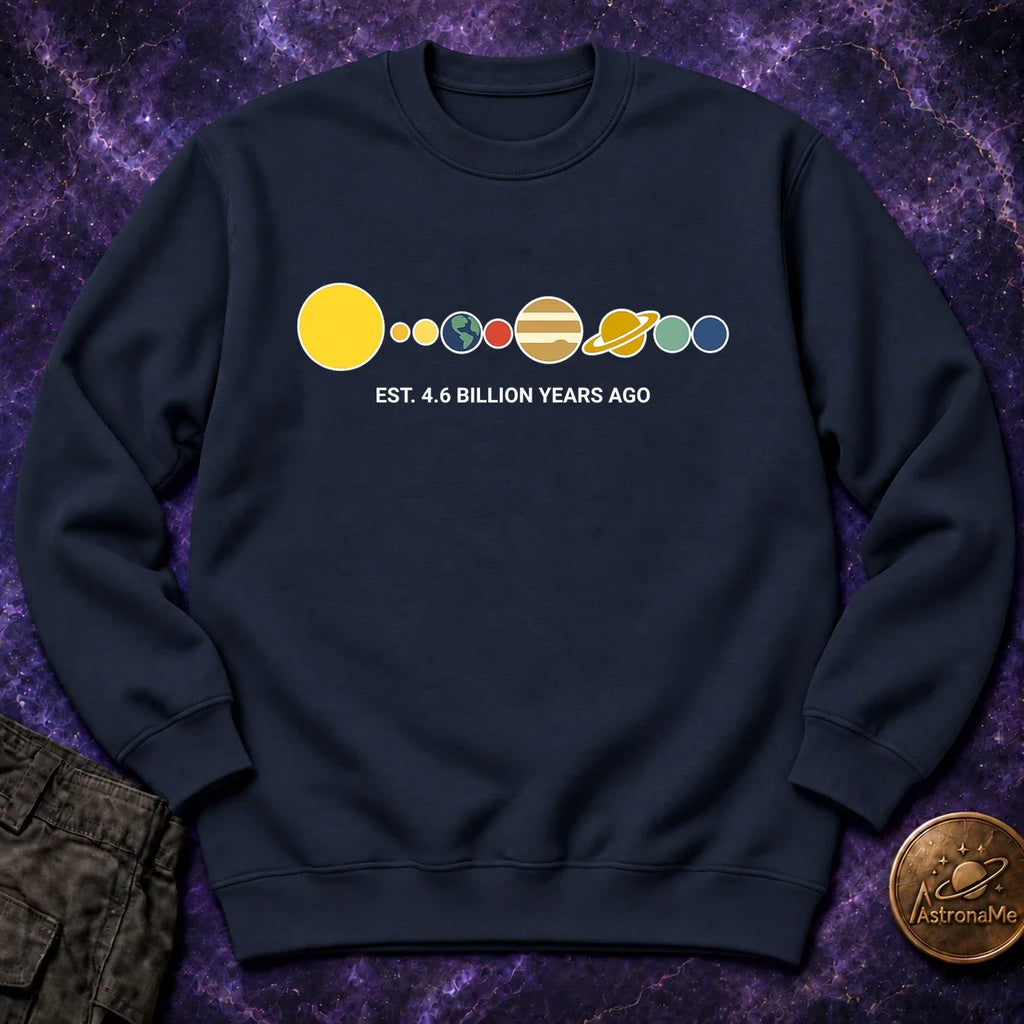 Solar System Est 46 Billion Years Ago Crewneck Sweatshirt product image 5