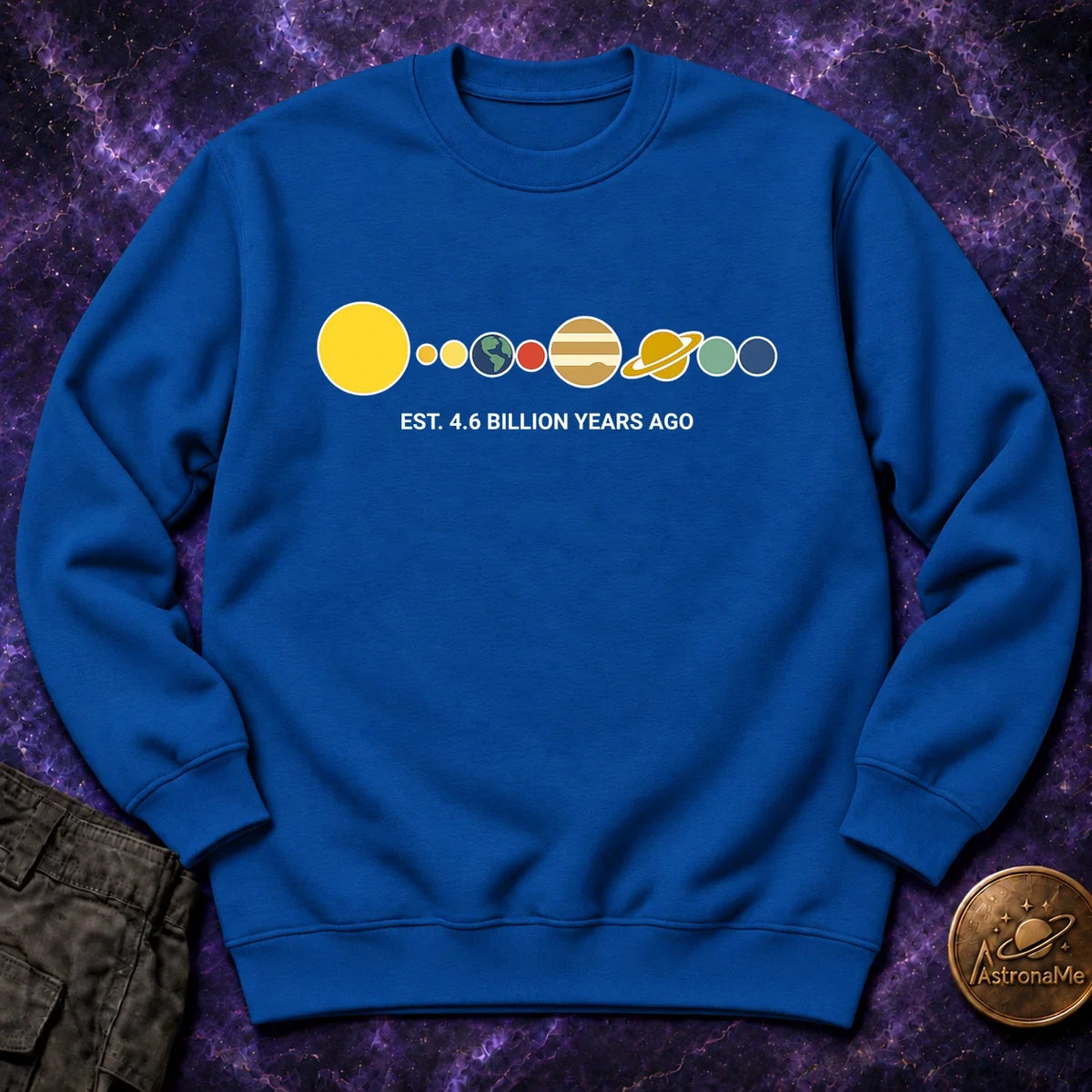 Solar System Est 46 Billion Years Ago Crewneck Sweatshirt product image 4