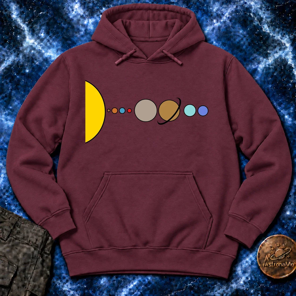 Solar System Flat Hoodie product image 3