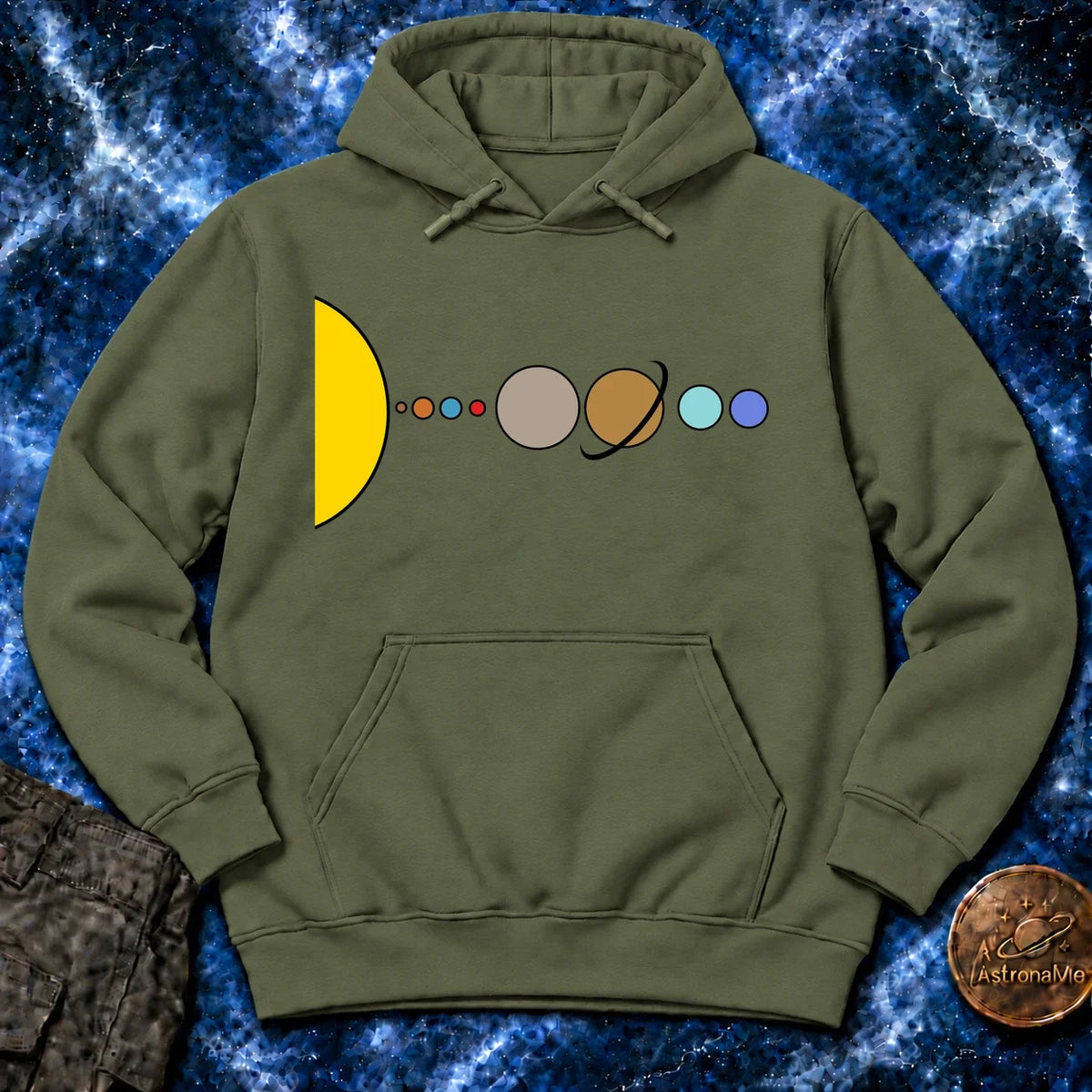Solar System Flat Hoodie product image 7