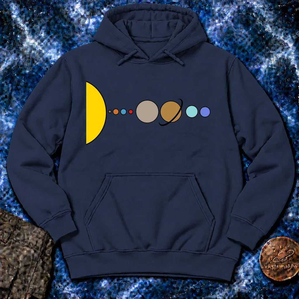 Solar System Flat Hoodie product image 4