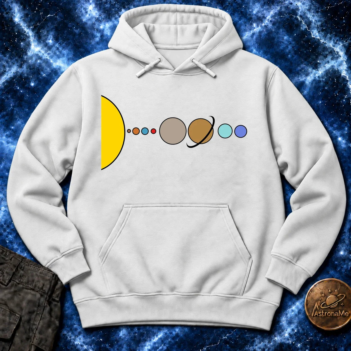 Solar System Flat Hoodie product image 5