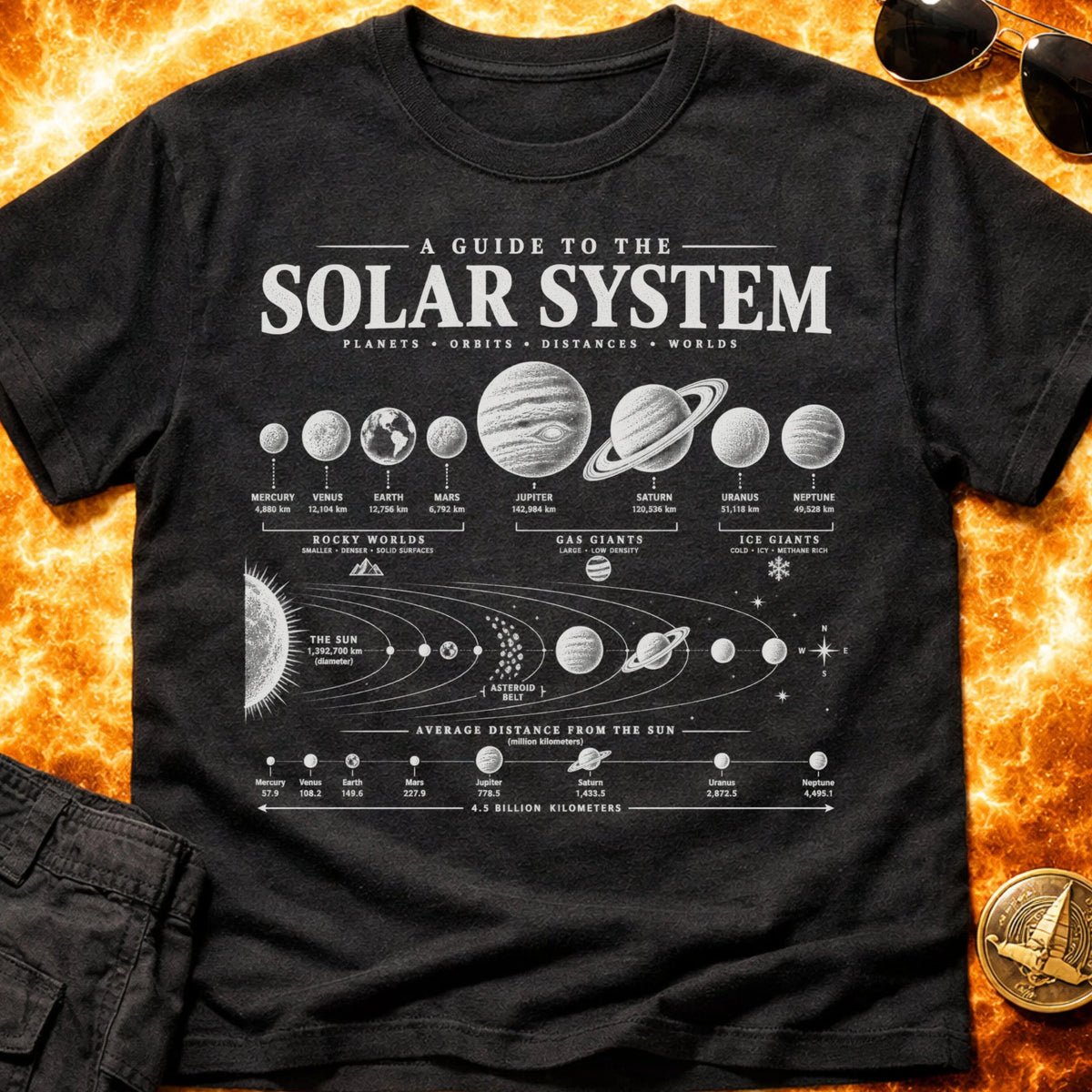 Solar System Guide T-Shirt product image 1