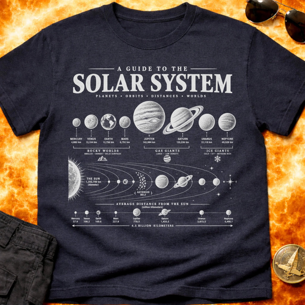 Solar System Guide T-Shirt product image 2