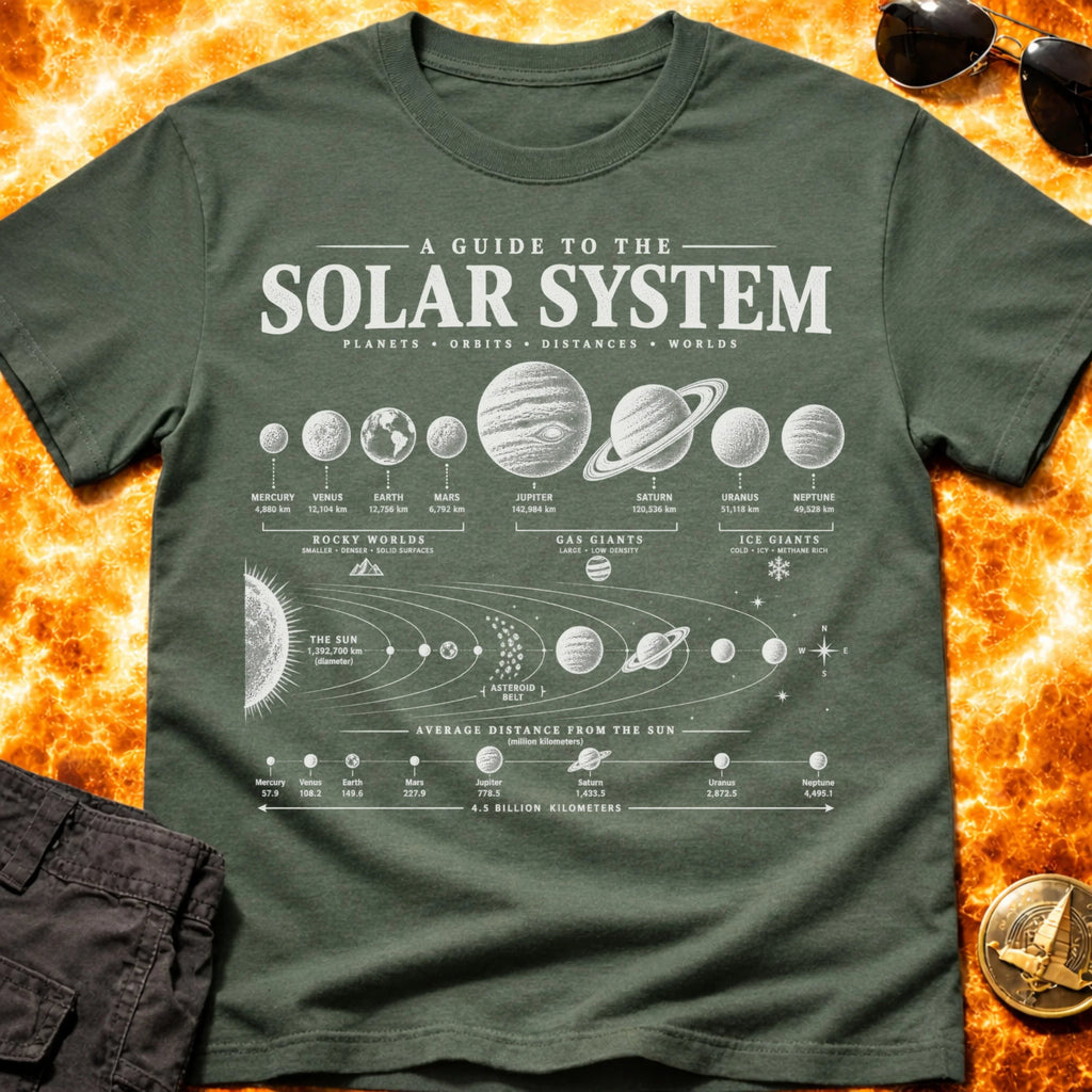 Solar System Guide T-Shirt product image 6