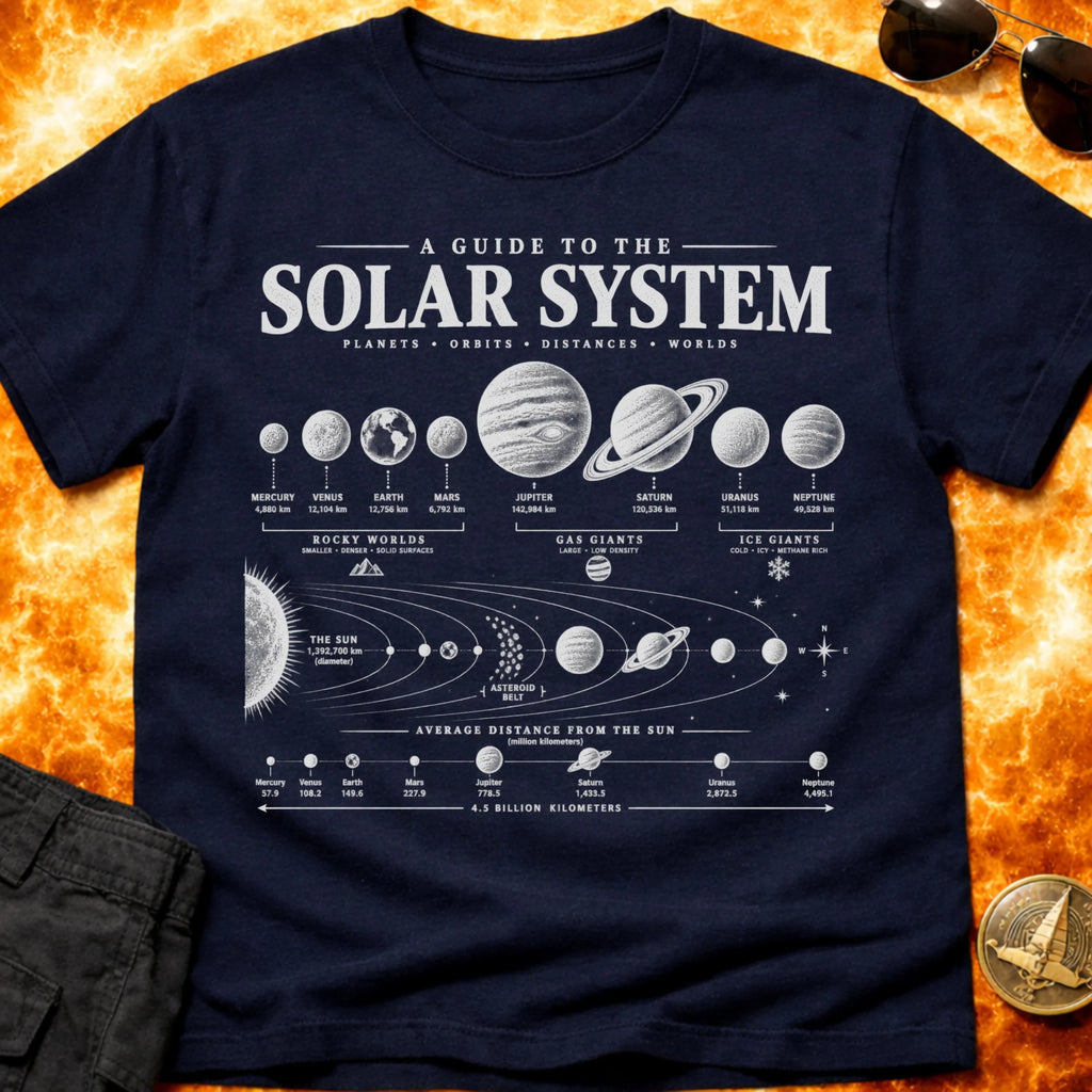 Solar System Guide T-Shirt product image 4