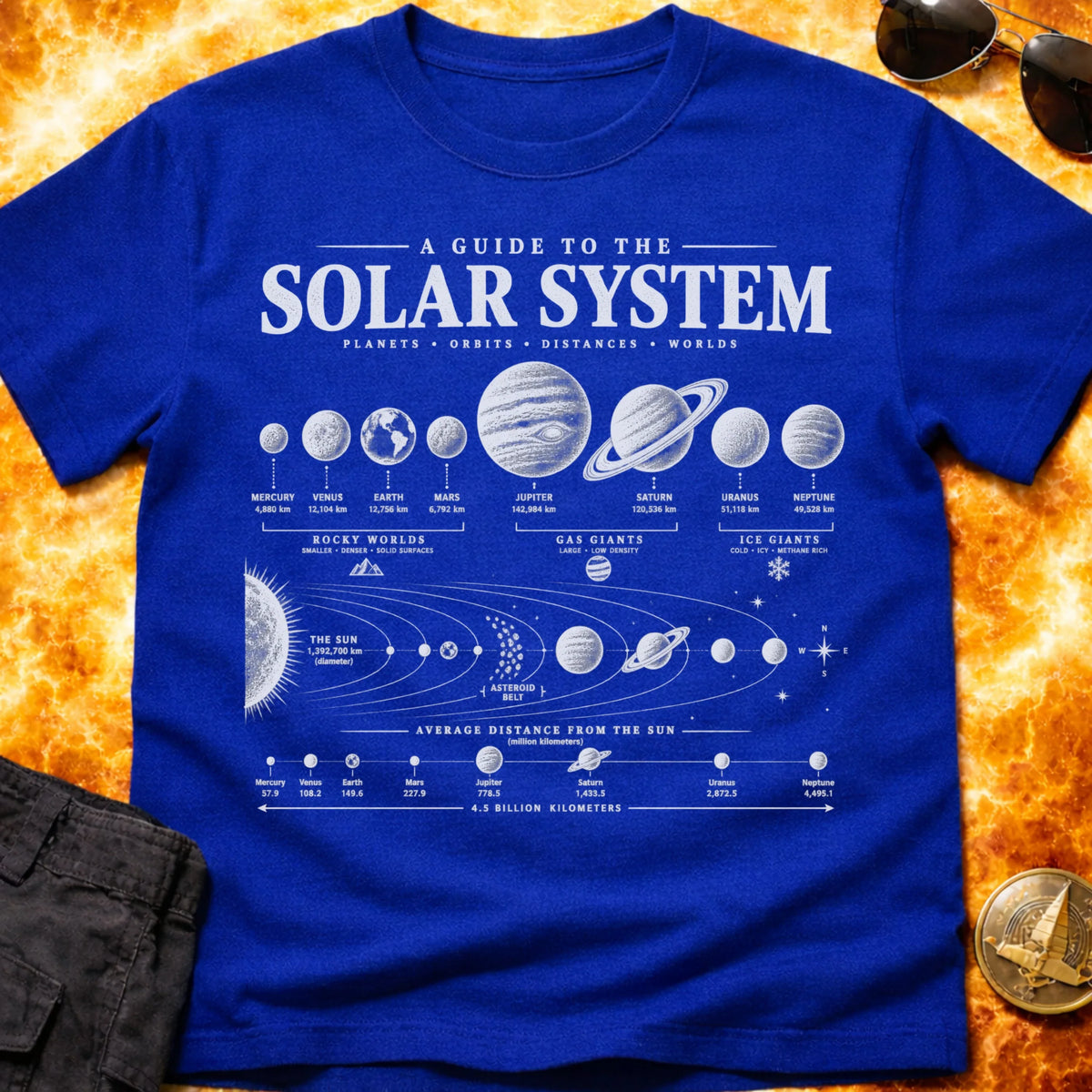 Solar System Guide T-Shirt product image 5