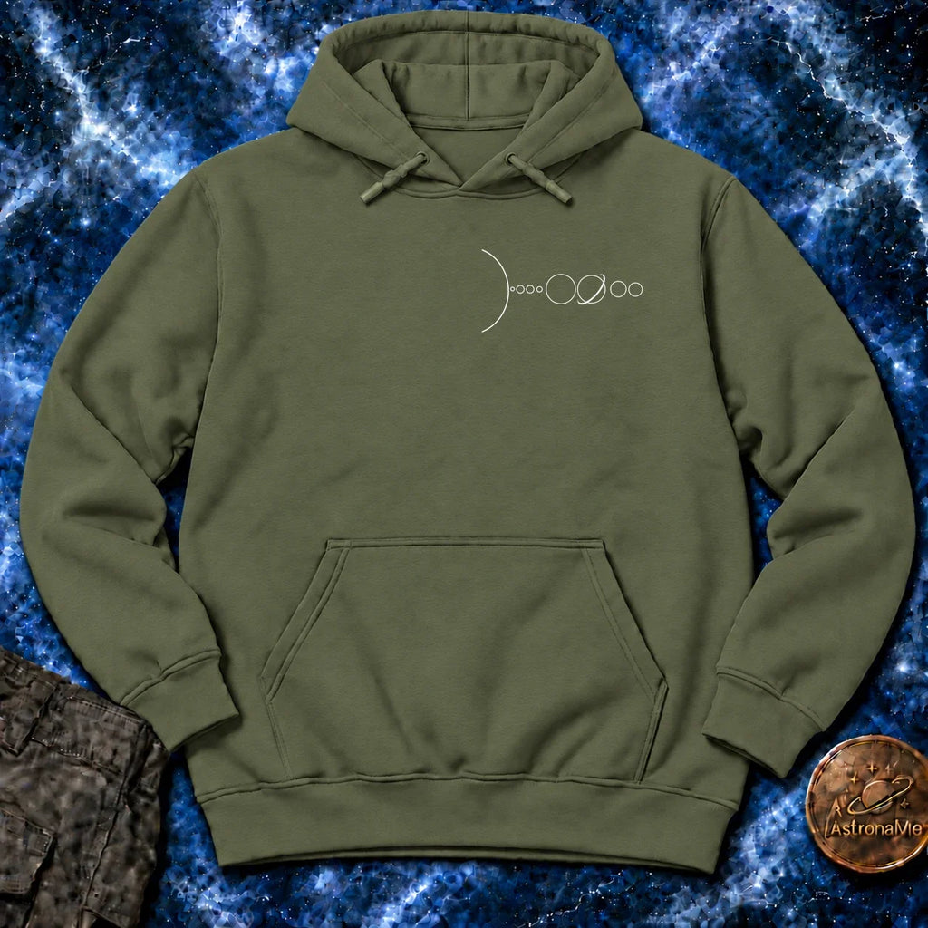 Solar System Minimal Line Pocket Hoodie product image 6