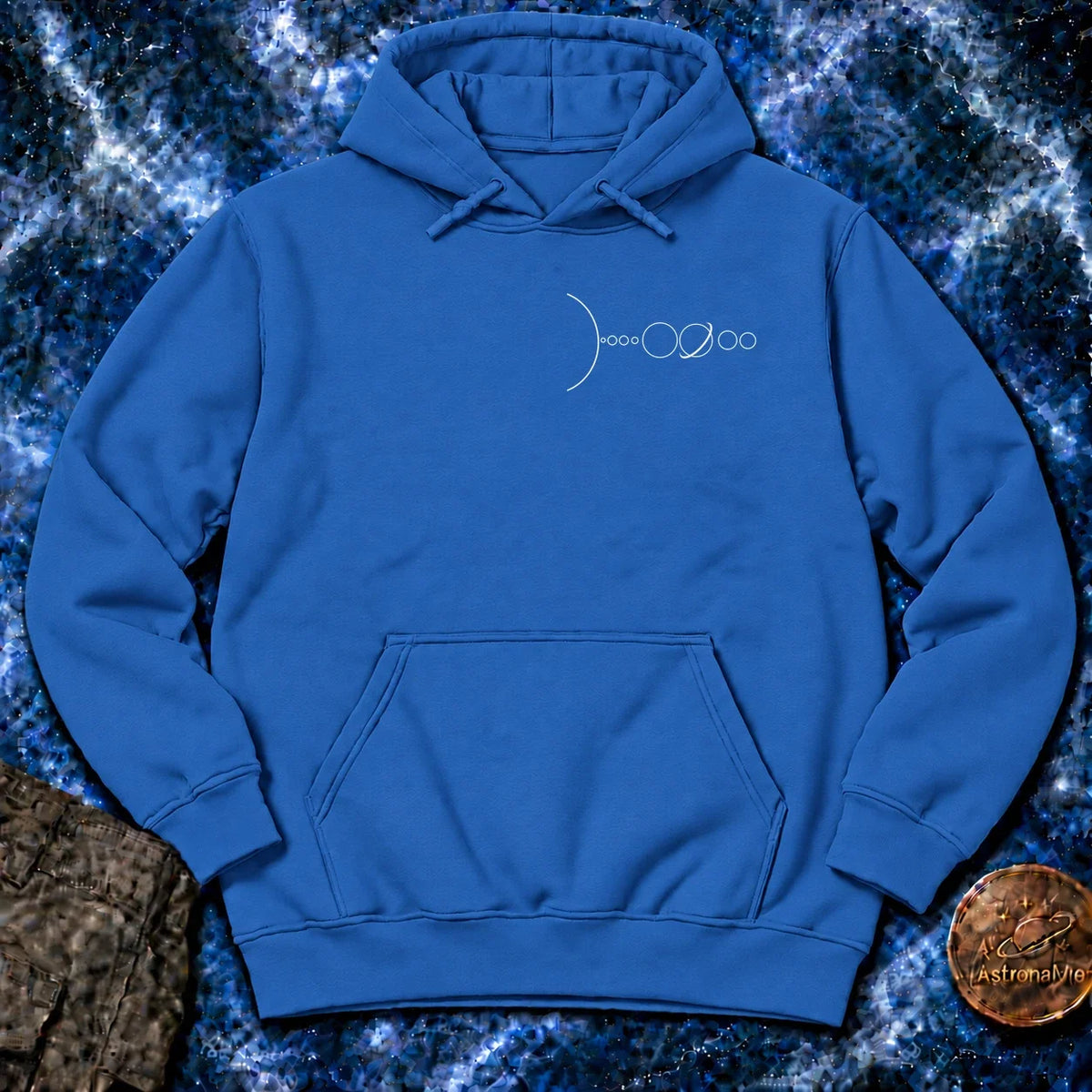 Solar System Minimal Line Pocket Hoodie product image 5