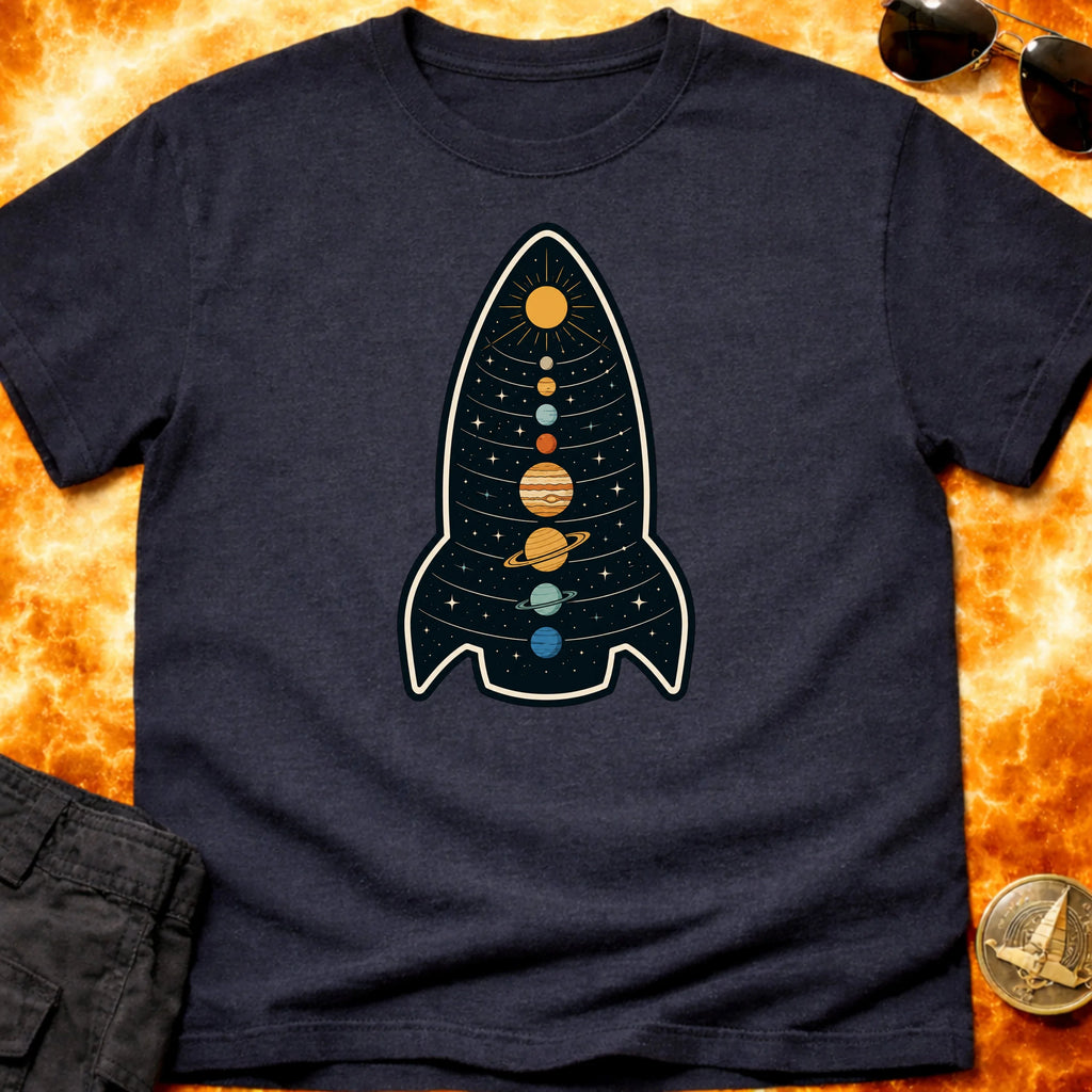 Solar System Rocket T-Shirt product image 6