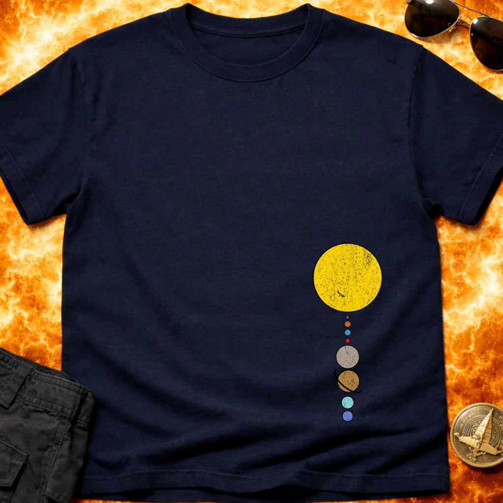 Solar System Vertical Low Left T-Shirt product image 2